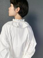 RUFFLE　COLLAR　DRESS