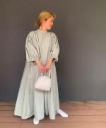 PUFFED SLEEVE DRESS