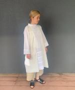 Airy　panel long tunic