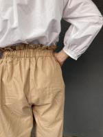 high waist ankle botton pants