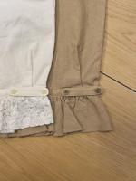 high waist ankle botton pants