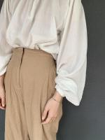 high waist ankle botton pants