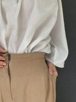 high waist ankle botton pants
