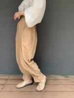high waist ankle botton pants