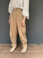 high waist ankle botton pants