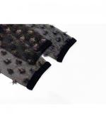 SEE-THROUGH GLITTER FRINGE SOCKS
