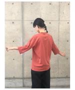 60/2・超長綿クルコン天竺6分丈カットソー