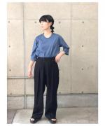 60/2・超長綿クルコン天竺6分丈カットソー