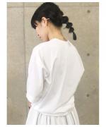 60/2・超長綿クルコン天竺 5分丈カットソー