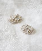 【tumugu;×アトリエ染花】コットンサテンイヤリング