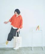 【ラストワン！】ライトキャンバス　花瓶柄トートバッグ