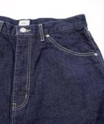 12OZヴィンテージデニム　ワイドパンツ（INDIGO）