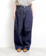 12OZヴィンテージデニム　ワイドパンツ（INDIGO）