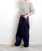 12OZヴィンテージデニム　ワイドパンツ（INDIGO）