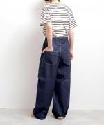 12OZヴィンテージデニム　ワイドパンツ（INDIGO）