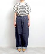 12OZヴィンテージデニム　ワイドパンツ（INDIGO）