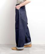 12OZヴィンテージデニム　ワイドパンツ（INDIGO）