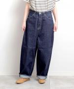 12OZヴィンテージデニム　ワイドパンツ（INDIGO）