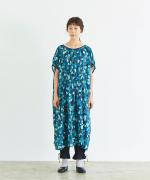 リネンペイントプリントワンピース