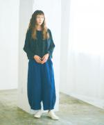 コットンプラネ刺繍２ｗａｙブラウス