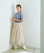 コットンプラネ刺繍スカート
