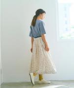 コットンプラネ刺繍スカート