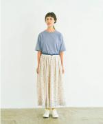 コットンプラネ刺繍スカート