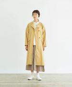 ハイカウントコットンツイルノーカラーコート