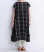 リネンマドラスチェック　2wayワンピース