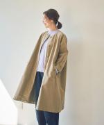【ラストワン！】コットンギャバシャンブレー　コート