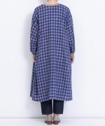 ウールコットンチェック　２wayワンピース