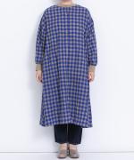 ウールコットンチェック　２wayワンピース