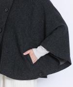 トラディショナルウールツイル　ポンチョ
