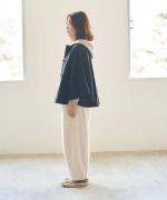トラディショナルウールツイル　ポンチョ