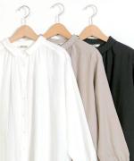 ふわふわコットン　ロングシャツ