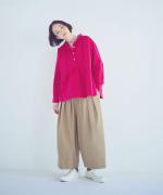 ブロークンツイル　ワイドタックパンツ