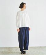 ふわふわコットン　シャツブラウス