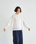 ふわふわコットン　シャツブラウス