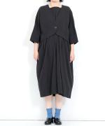 【ラストワン！】コットンヘンプギャバ　２ｗａｙワンピース