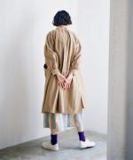 コットンリネンローン撥水　コート