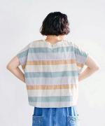 ワイドマルチボーダージャガード　プルオーバー