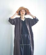 フレンチリネン　はおりワンピース