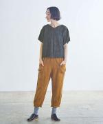 デニムレタードプリント　プルオーバー