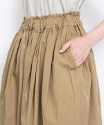 高密度ツイル硫化染め　ワイド8分丈パンツ