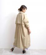 ツムグ×ハプナオンラインストア別注　ウォーターリペレントバックギャザーコート