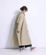 ツムグ×ハプナオンラインストア別注　ウォーターリペレントバックギャザーコート