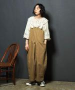 コットンスカラップ刺繍起毛　2WAYブラウス