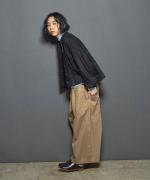 ヴィンテージフレンチドリル　ワイドパンツ