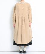 【PICK UP ITEM！】リネンレーヨンストライプ　シャツワンピース