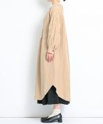 【PICK UP ITEM！】リネンレーヨンストライプ　シャツワンピース